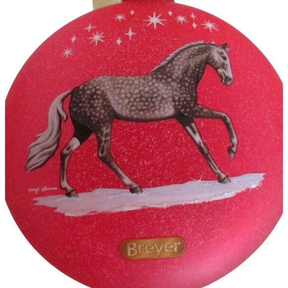 Breyer 2021 Artist Signature Holiday Ornament Thoroughbred and Warmblood - Picture 5 of 8